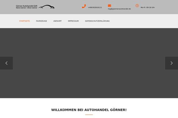 Autoshowroom theme site design template sample