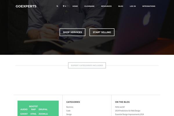 Marketify theme site design template sample