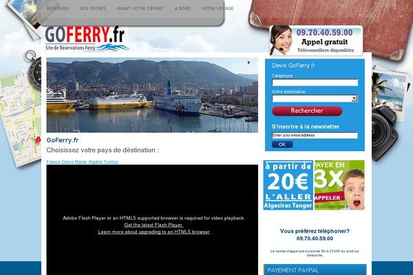 goferry.fr site used Gff
