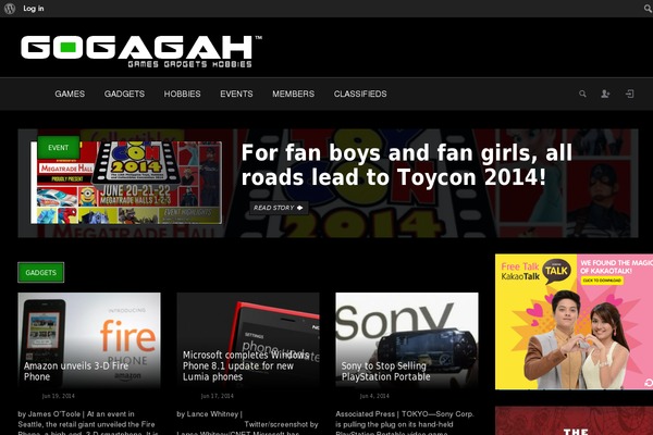 gogagah.com site used Chromenews-pro