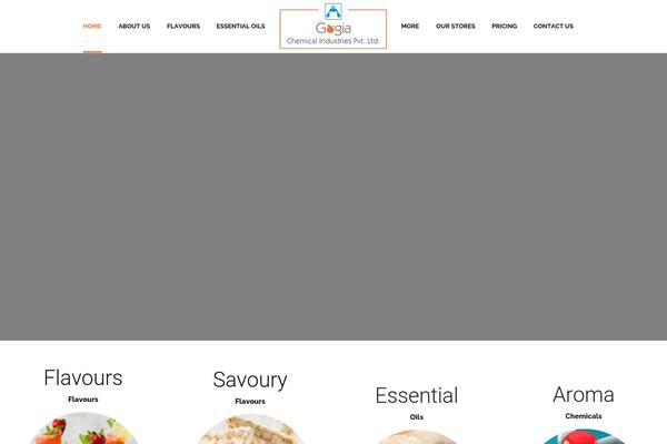 The Flavour theme site design template sample