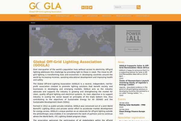 gogla theme websites examples