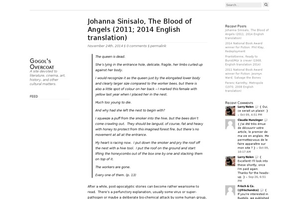 Oulipo theme site design template sample
