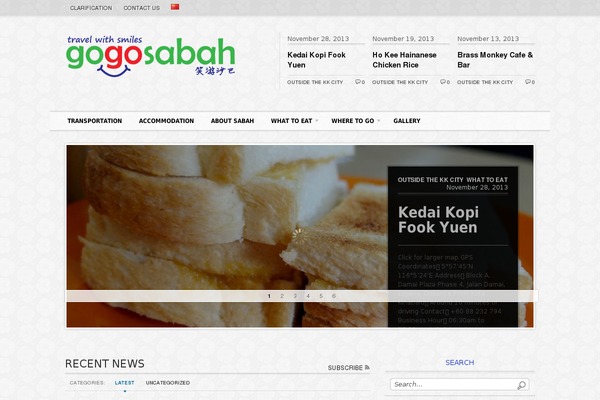 Editorial theme site design template sample