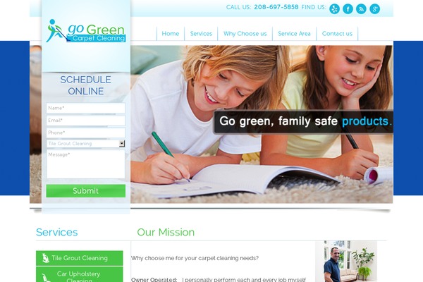 carpet-cleaning theme websites examples