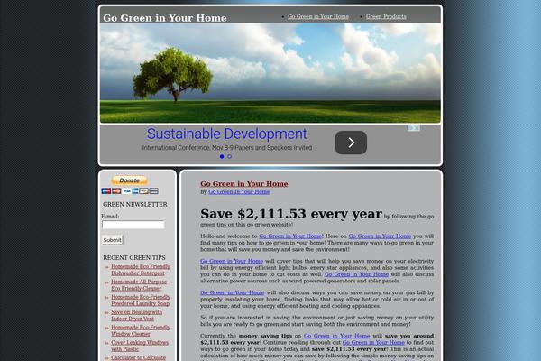 Nature theme site design template sample