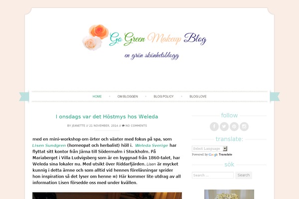 Sugar and Spice theme site design template sample