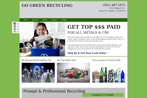 Frontend theme site design template sample