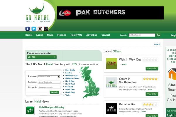 gohalal.co.uk site used Halal
