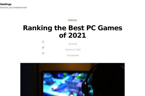 Twenty Twenty theme site design template sample