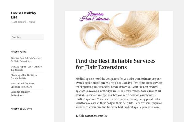 Twenty Fifteen theme site design template sample