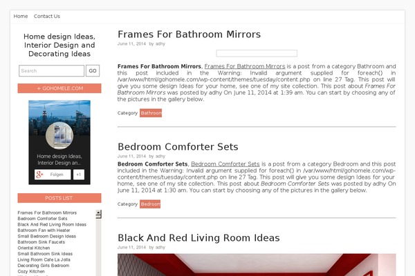 Tuesday theme site design template sample