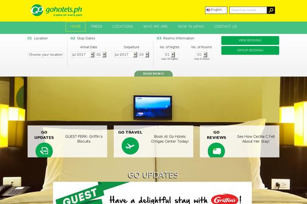 gohotels theme websites examples