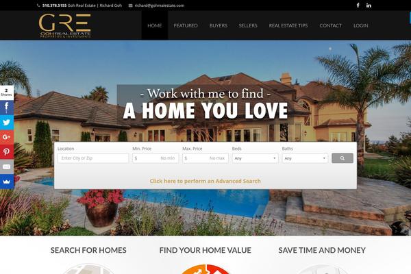 Impreza theme site design template sample