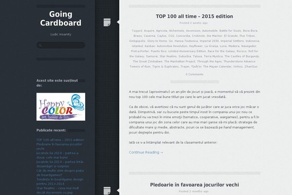 goingcardboard.ro site used Launch