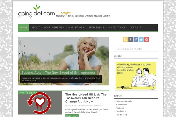 Jarida theme site design template sample