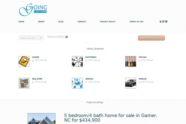 eList theme site design template sample