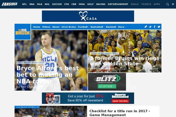 gojoebruin.com site used Div-framework