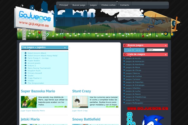 Flash Gamer theme site design template sample