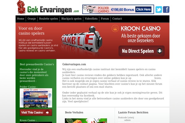 Site using Facebook Like Box plugin