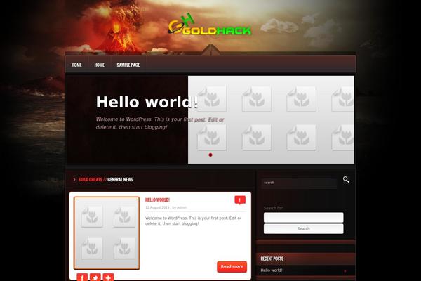 Orizon theme site design template sample