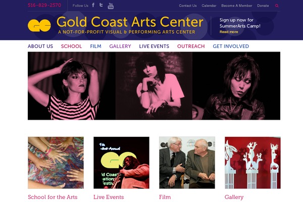 Goldcoast theme site design template sample