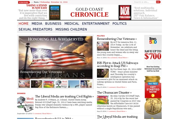 Advance Newspaper theme site design template sample