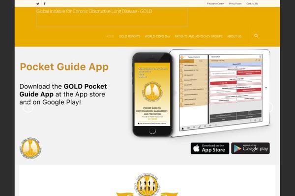 goldcopd.org site used Organic-origin-child