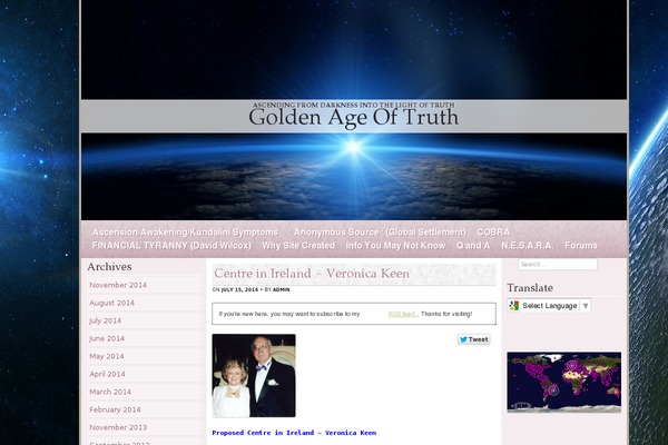 goldenageoftruth.com site used Ranunculus