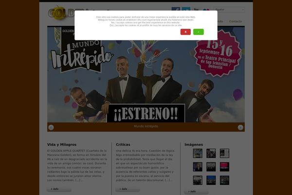 Vortex theme site design template sample