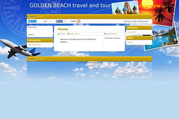 Travel Blogger theme site design template sample