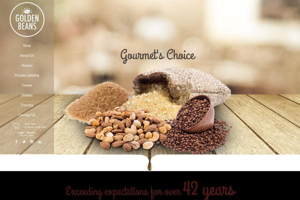 goldenbeans.ae site used Beans