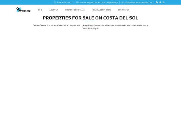 Site using Myhome-idx-broker plugin