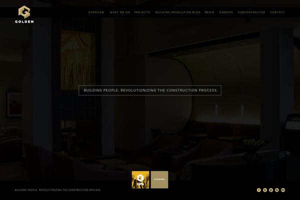 Golden theme site design template sample