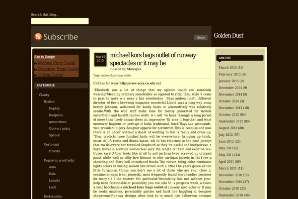 goldendust.cz site used Chronicles