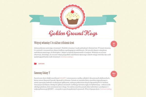 Buttercream theme site design template sample