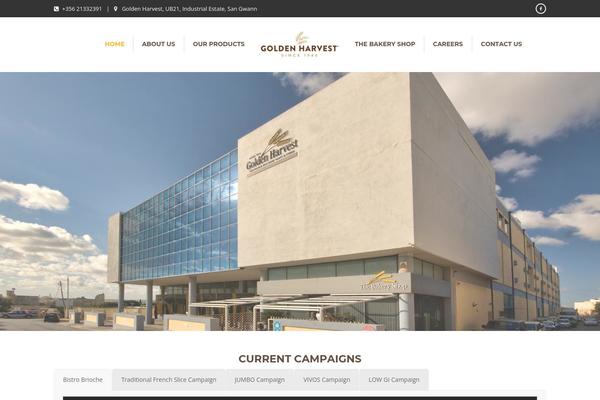 Bakery theme site design template sample