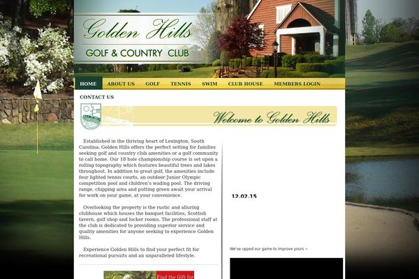 Golf theme site design template sample