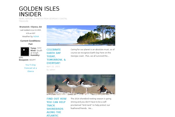 Site using Awesome Weather Widget plugin