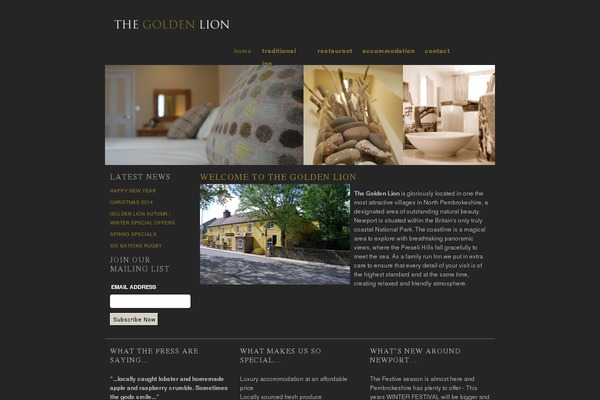 goldenlionpembrokeshire.co.uk site used Cubicle