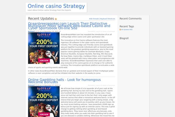 P2 theme site design template sample