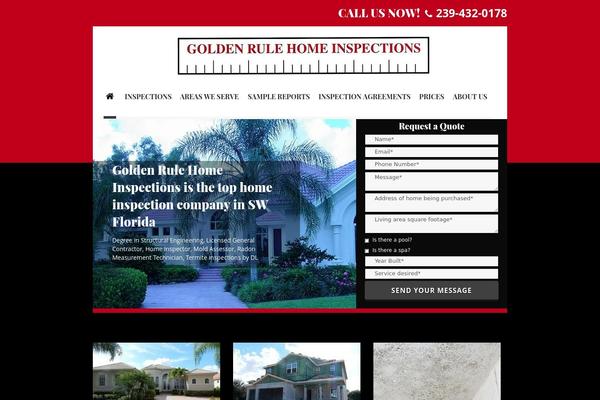goldenrulehomeinspections.com site used Theme-wsm