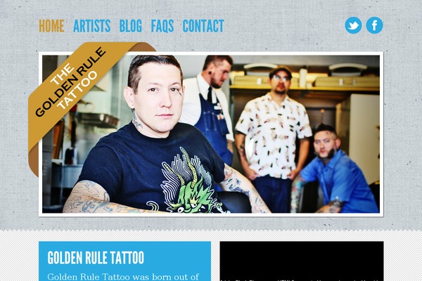 Goldenrule theme site design template sample