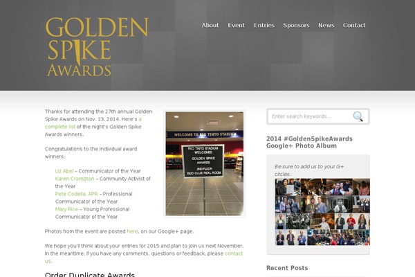 Inspire theme site design template sample