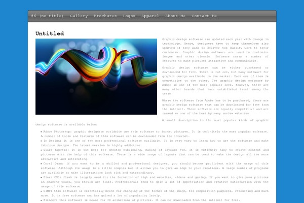 Neuro theme site design template sample