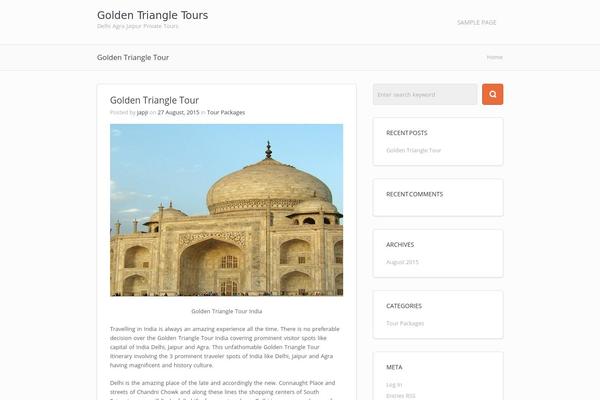Travel Planet theme site design template sample