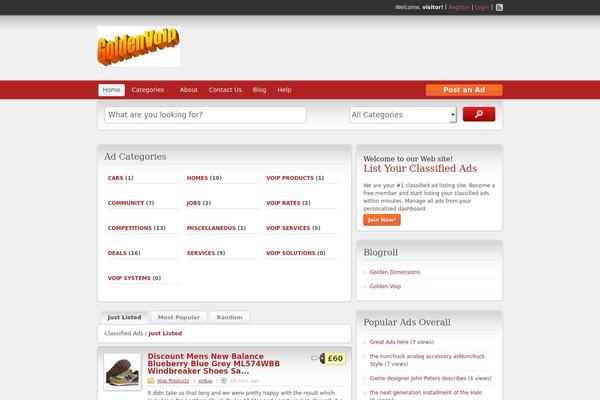 ClassiPress theme site design template sample
