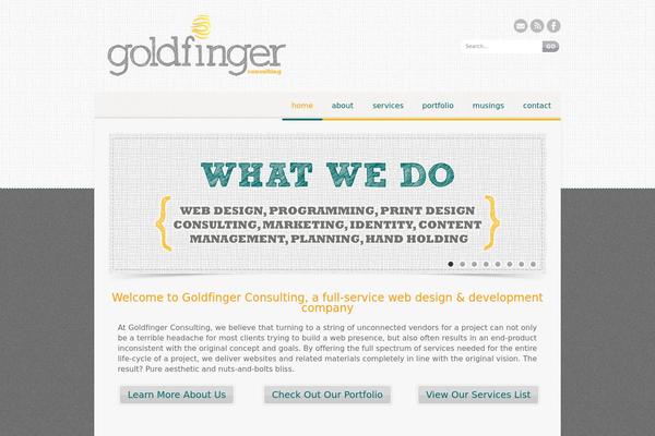 Cold theme site design template sample
