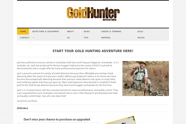 goldhunterdetectors.com.au site used Wpex-surplus