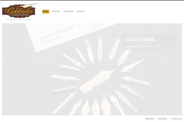 goldnibs.com site used Fluxus